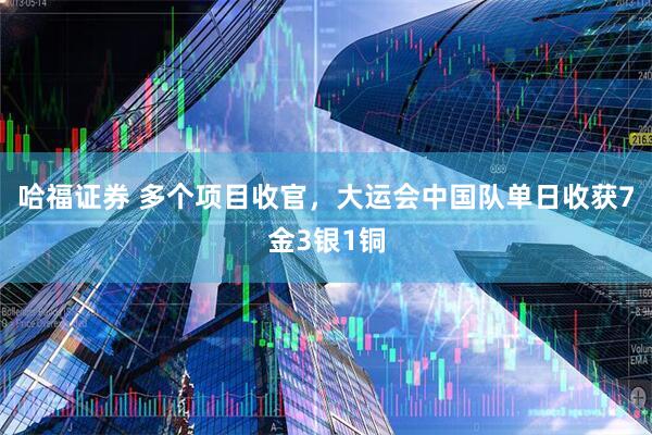 哈福证券 多个项目收官，大运会中国队单日收获7金3银1铜